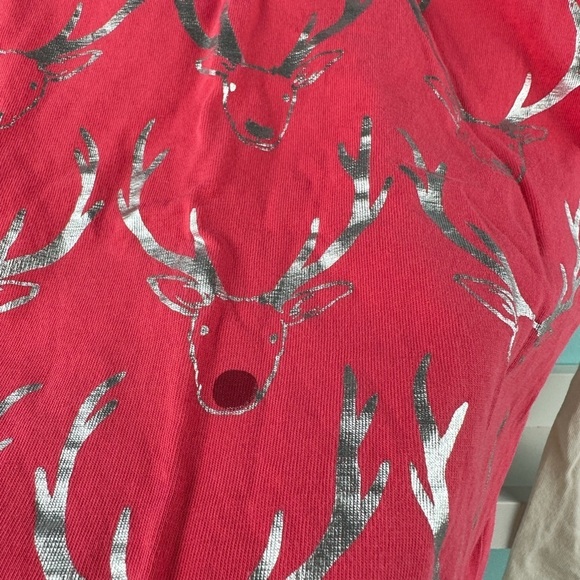 Mini Boden Cotton long sleeve tee, silver deer print, size 6-7Y - Picture 10 of 11